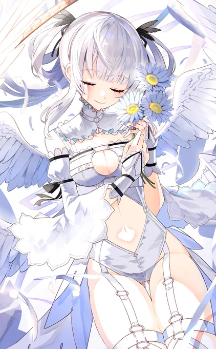 #私はこういう絵師です見た絵師全員参加 キラキラ透明感とお花 