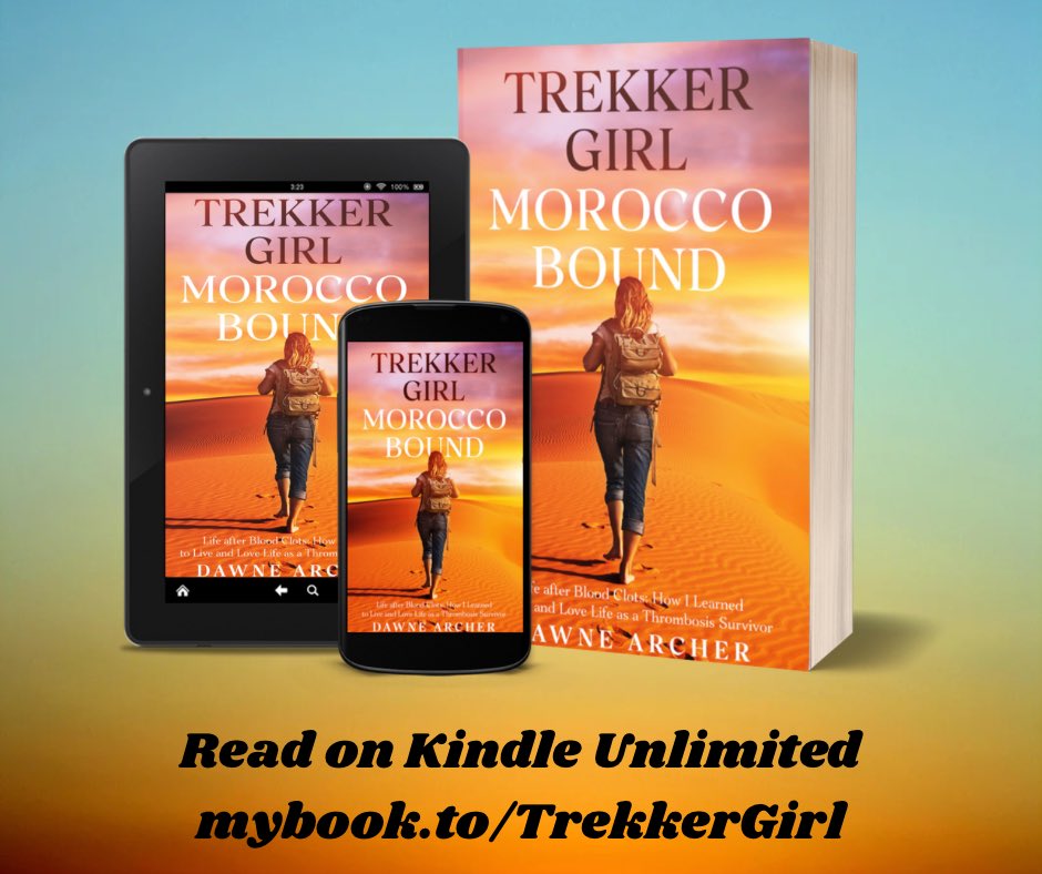 DawneArcher19's tweet photo. Trek the #SaharaDesert? Why not! Raise funds for @thrombosisuk? Great idea!
In reality? A tough, demanding challenge that pushed Trekker Girl to the limit.
Still raising funds and awareness of #bloodclots.
https://t.co/EEPK6JFYPw Read on Kindle Unlimited
@welovememoirs https://t.co/XJVckxhfjG