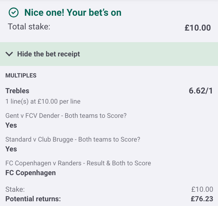 BennyBoyTips's tweet photo. Sunday's 13/2 Acca 💰 

Add to betslip: https://t.co/R3msnPObLa

18+ begambleaware https://t.co/R03ot2QshQ