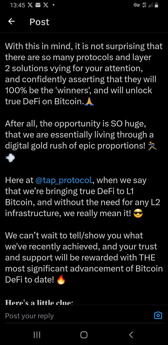 Fractal_Crypto's tweet photo. $TAP Protocol Ecosystem should be your No.1 crypto priority right now!
🔥**ALPHA in the Pitcures Below!**💰
Forget the Noise...markets down all over = opportunity.
TAP = True L1 #DeFi, #BitFi, Metaverse and Ordinals #OrdFi on Bitcoin.
TAP mania will be crazy when the markets realise its the new Ethereum with Bitcoin L1 Smartcontracts.
Getting exposure to the $TAP economy is crucial, heres a few projects below....
#Bitmap, Meta Land on Bitcoin, Social VR/3D Spaces, Immutable onchain websites, Games, Spacial Computing+++
#DMT, "Digitally Living" Meta Assets and Projects that can be made, grown, evolve, decayed from Bitcoins Old and Ongoing Block Data.
DMT is the new #NFT this bull cycle!
#NATcats, 1st Bitcoin made ART PFP UNAT DMT asset (Crypto Punks Equivalent) @dmtnatcats
**Free Blockdrop Airdrop Asset Soon, 1x for Each Natcats held.
$NAT, 1st Token Non-Arbitary Token on DMT and TAP Protocol.
@BitmapEmporium, 1st Bitmap based PFP DMT #UNAT Ordinal .
@TheRoyals_DMT, 1st fair "Privilege Authority" DMT UNAT Launch via Blockdrops.
@DmtNatFrogs, 1st collective Community created UNAT DMT project.
DMT MCrowns, creators and founders of DMT Protocol, @TheBlockRunner
$TRAC Decentralized indexing on TAP Protocol.
Alpha, TAPs Head of Marketing🔥🔥🚀🤑
https://t.co/nZh8kDRJiK