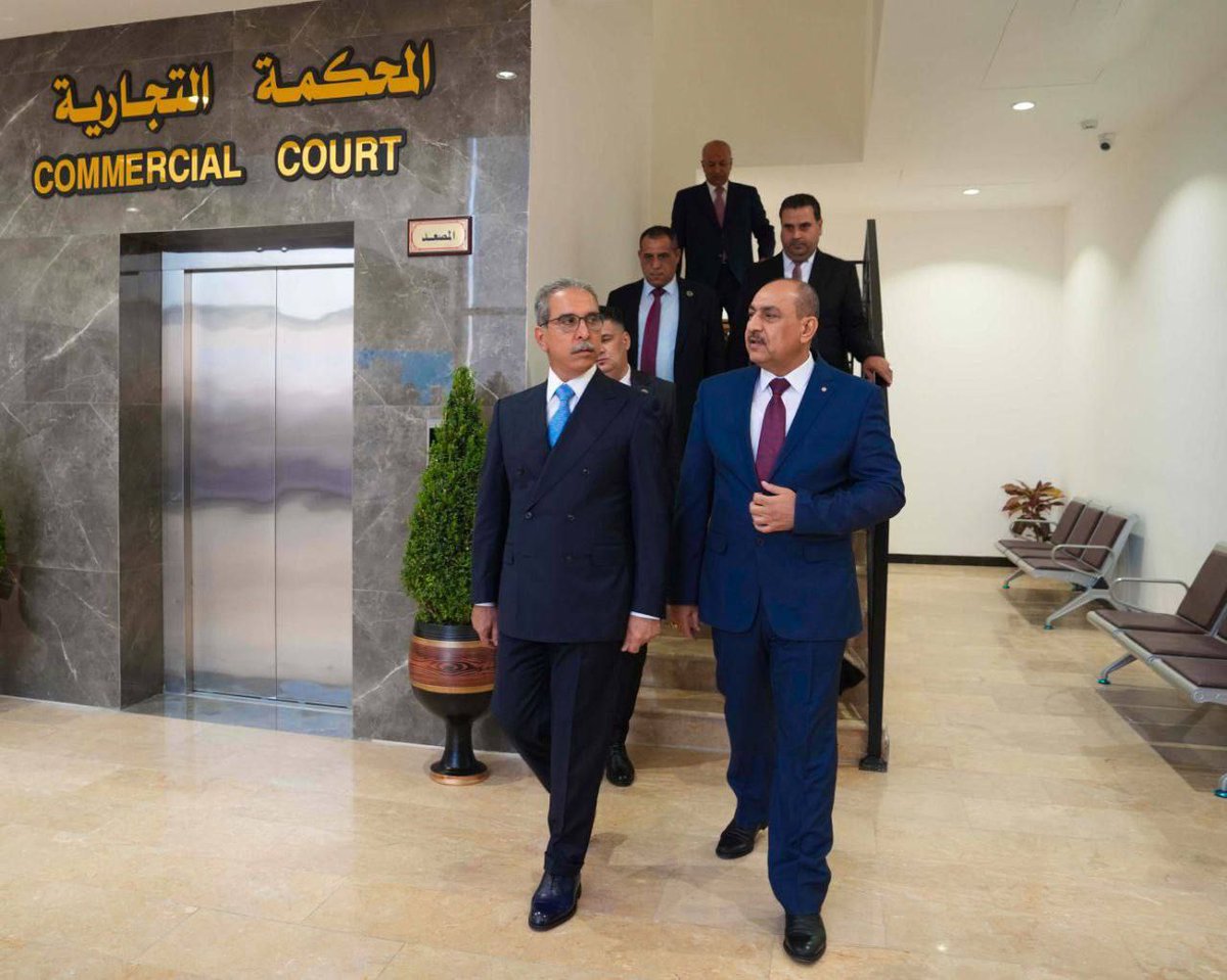 رئيس مجلس القضاء الأعلى يفتتح مبنى المحكمة التجارية في بغداد التي تختص بجميع الدعاوى التجارية في بغداد