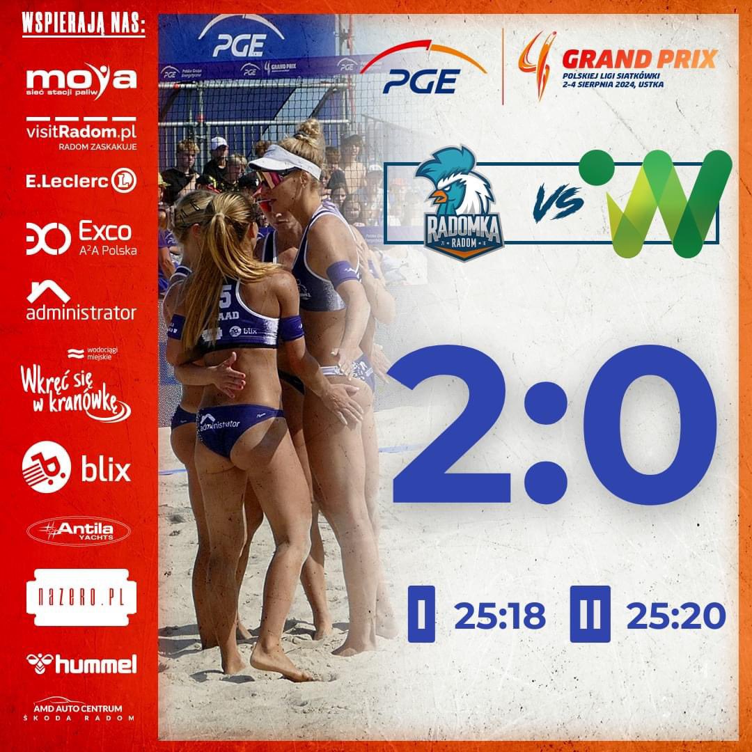 ERadomka's tweet photo. TAAAK 😍‼️
W spotkaniu finałowym pokonujemy drużynę @VolleyWroclaw 2️⃣:0️⃣ i pierwszy raz w historii wygrywamy turniej na plaży #PGEGrandPrixPLS 🏆🥳‼️

Dziękujemy wszystkim kibicom za Wasze nieocenione wsparcie na trybunach i przed odbiornikami 👏🏼🫂🤗
#TeamRadomka #GoRadomka 🐔🔥 https://t.co/rQ3ErqrfIC