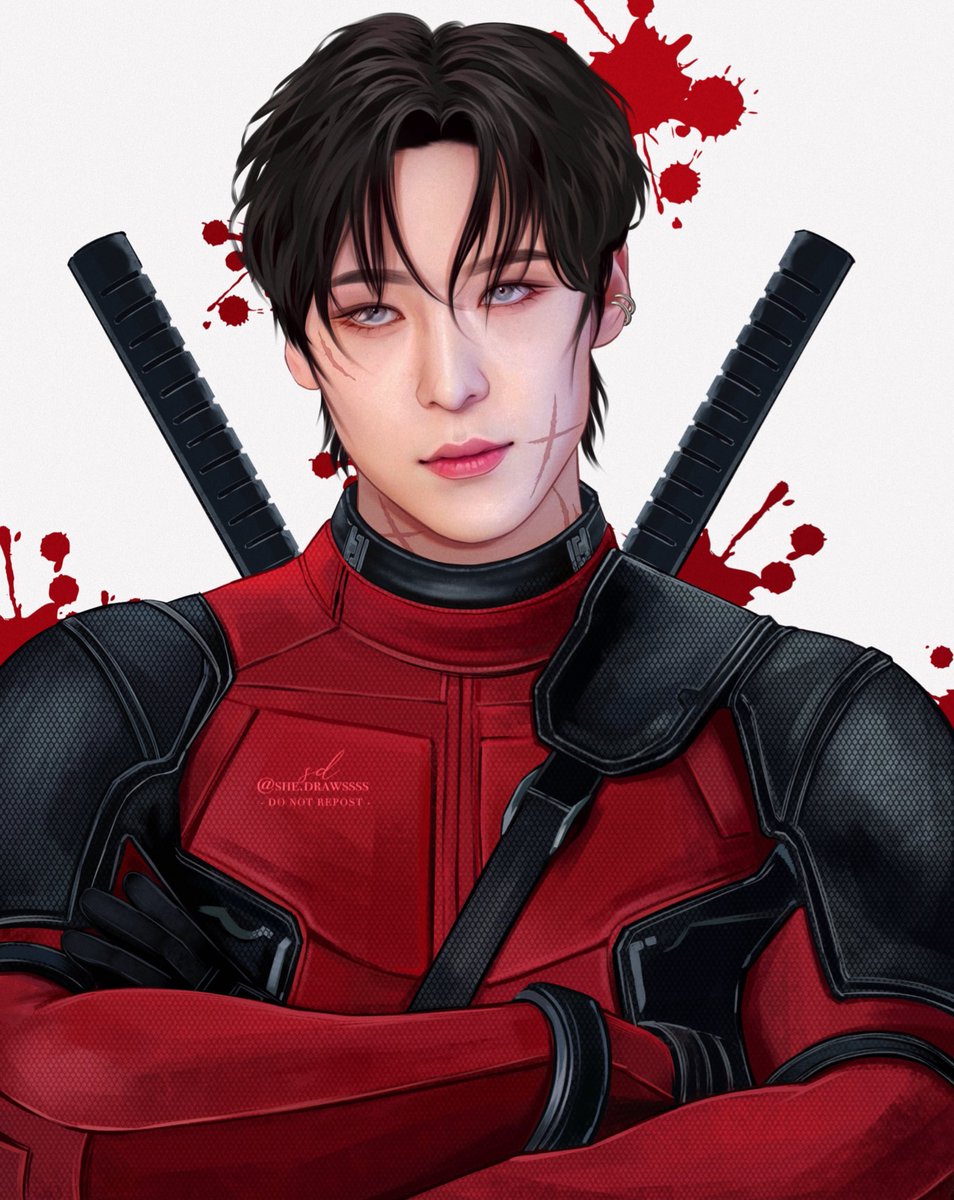 SDrawssss's tweet photo. Yunho as Deadpool 

#ATEEZ #ATEEZfanart #YUNHO #Deadpool @ATEEZofficial https://t.co/TIiNtgZjID