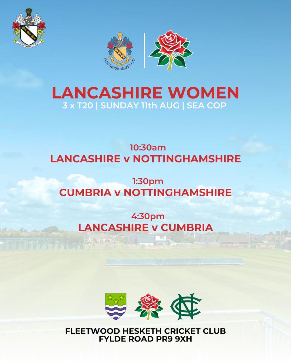 FHCCfoxes's tweet photo. We are pleased to be hosting this event at ⁦@fhcricketclub⁩ on the 11th August. Having this women’s event at our club is very special, allowing us to celebrate the community and togetherness that is women’s cricket. And we get to watch some excellent play too! 🏏💗💗💗 https://t.co/kTTfC6CE5c
