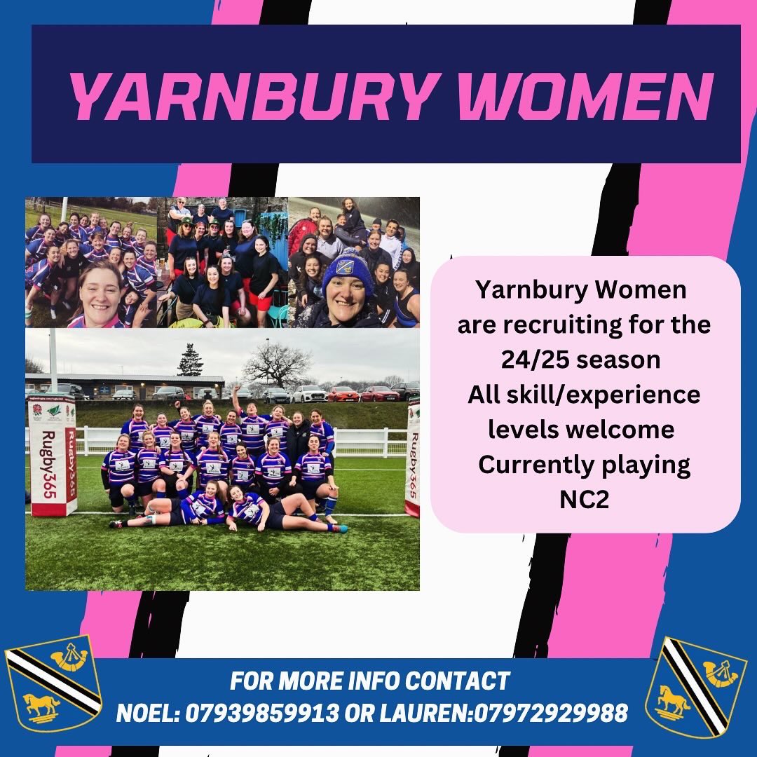 YarnburyRFC's tweet photo. 🔵⚫️⚪️Our Women’s &amp; Girls section are looking for new players! No experience necessary great coaches and facilities! #breakthemould #morethanoneteaminleeds #yorkshirerugby #womensrugby https://t.co/EuFmQYe14Y