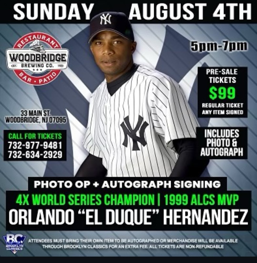 NRMedia50's tweet photo. Good morning everyone, happy Sunday Funday
It is EL Duque day at Woodbridge Brewing Company from 5:00-7:00 Pm Eastern
Let's go Yankees and hope to see everyone there tonight @TheDnRCompany @JeremyFishman2
@AmyTrask⚾🔥🚀🐐 #NRMedia #WoodBridgeBrewingCompany #ELDuque https://t.co/OGaj2sBaRy