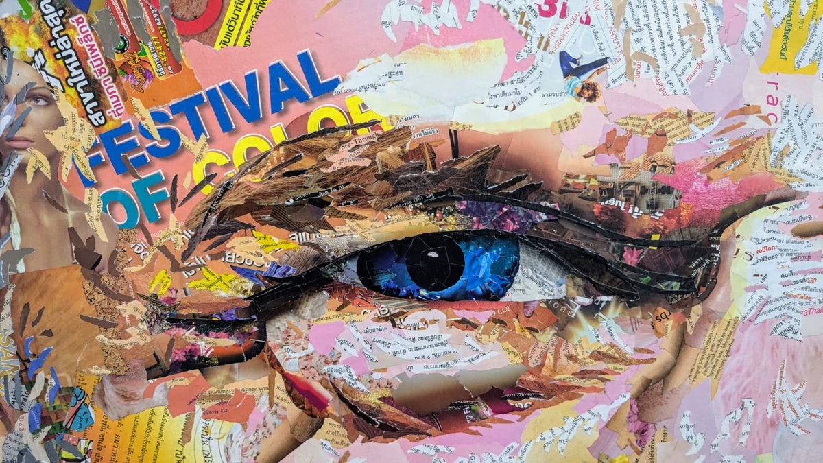 We are sorry to see this incredible Virut leave us on Wednesday!

Virut rips pages from magazines, newspapers and even cookbooks to create a puzzle of a portrait.  Every time you look into one of Virut's works, you can find hidden details, something mesmerising.