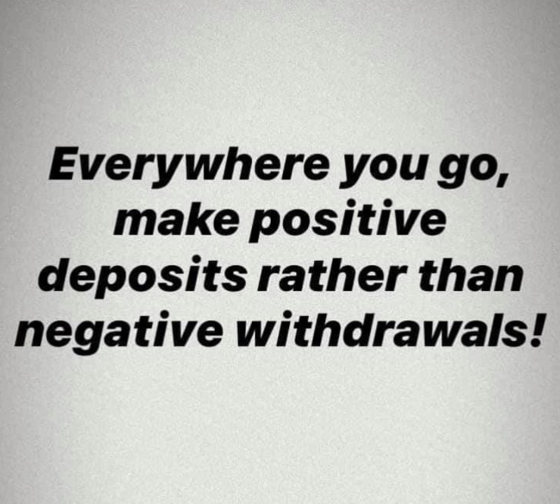 Life’s highest calling...

Pick up the Trash...leave people, places, and things better than you found them!