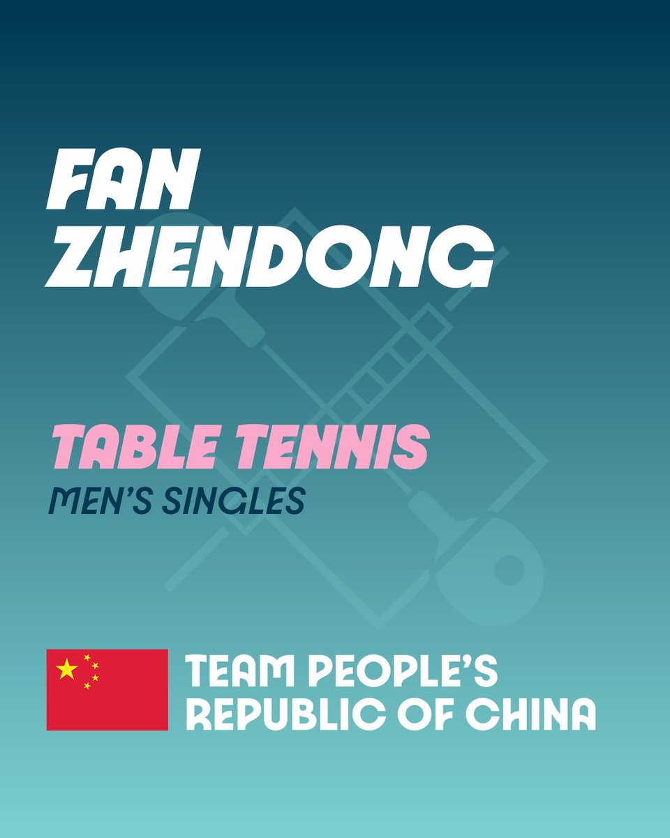 Paris2024's tweet photo. Félicitations à FAN Zhendong pour la médaille d'or ! 🥇
Depuis 2008 le champion Olympique de tennis de table est chinois, et la série continue à #Paris2024 ! 🇨🇳
-
Congratulations to FAN Zhendong for the gold medal! 🥇
Since 2008, the Olympic table tennis champion has been Chinese, and the streak continues at Paris 2024! 🇨🇳