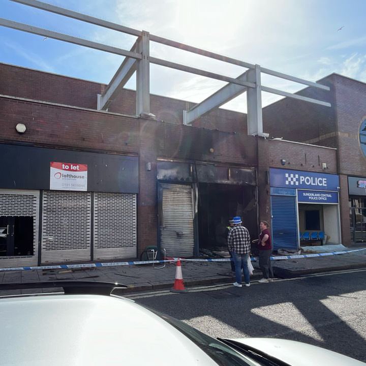 riotgrandma72's tweet photo. @savanQadir I have used the EXACT analogy, Mr Q.
In 1938 my grandparents’ home was attacked by a mob of Nazi inspired thugs. Windows smashed, antisemitic grafitti daubed. 
In 2024, my artist friend in Sunderland’s studio was burned.
This is Farage’s Kristallnacht. Bastard. 

#FarageRiots https://t.co/OS2RC25z5R