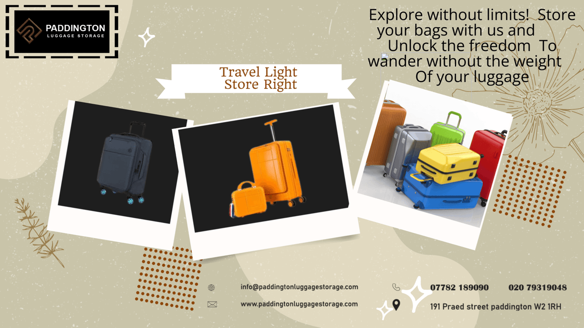 Paddington22463's tweet photo. Discover stress-free travel with Paddington Luggage Storage! Safely store your bags and enjoy London with ease. #TravelLight #ExploreLondon #SafeStorage #LondonExploration https://t.co/vzbpCMZn06 https://t.co/z3urouDFez