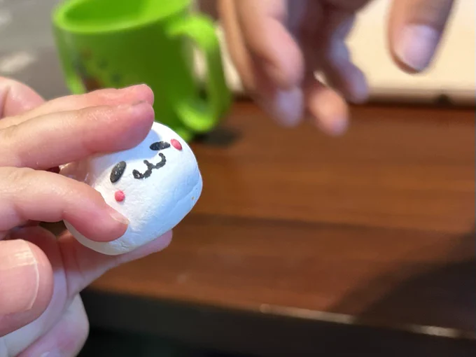 長女の遊びに付き合ってだいふく作ってたんだけど、3秒の命だった… 