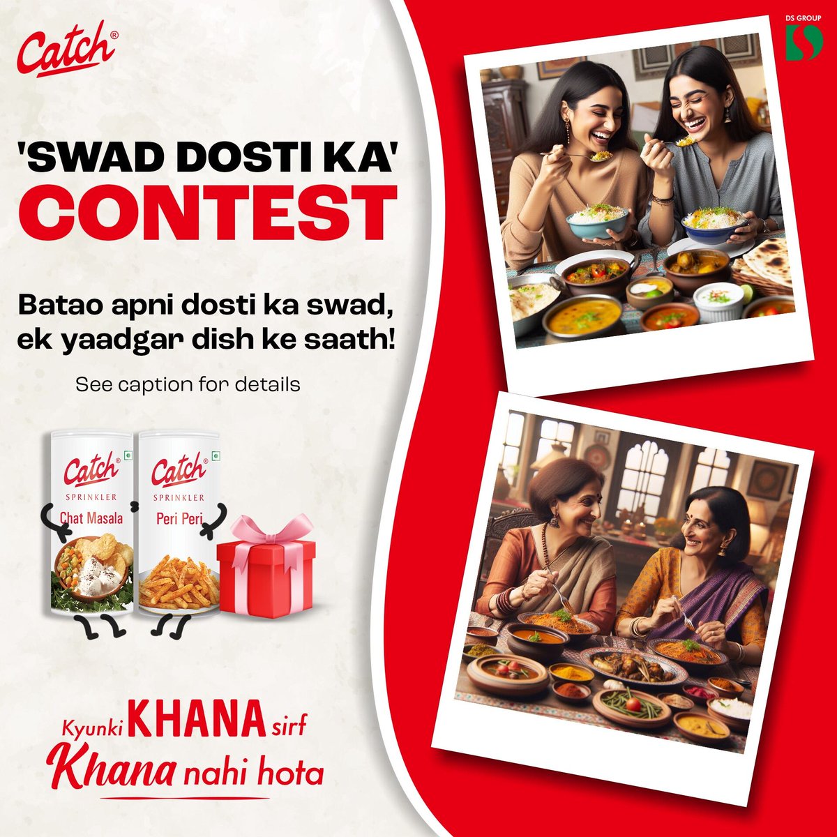 catch_foods's tweet photo. #ContestAlert Iss friendship day ko winning day banayiye, gift hamper ke saath!🙌 
Comment karke batayiye ek aisi dish jo hai bilkul aapki dosti ki tarah. Aur apne uss dost ko tag karke wish zaroor kijiye. Jitne zyada likes, utne zyada jeetne ke chances! #SwadDostiKa https://t.co/XVkFaLmMHF