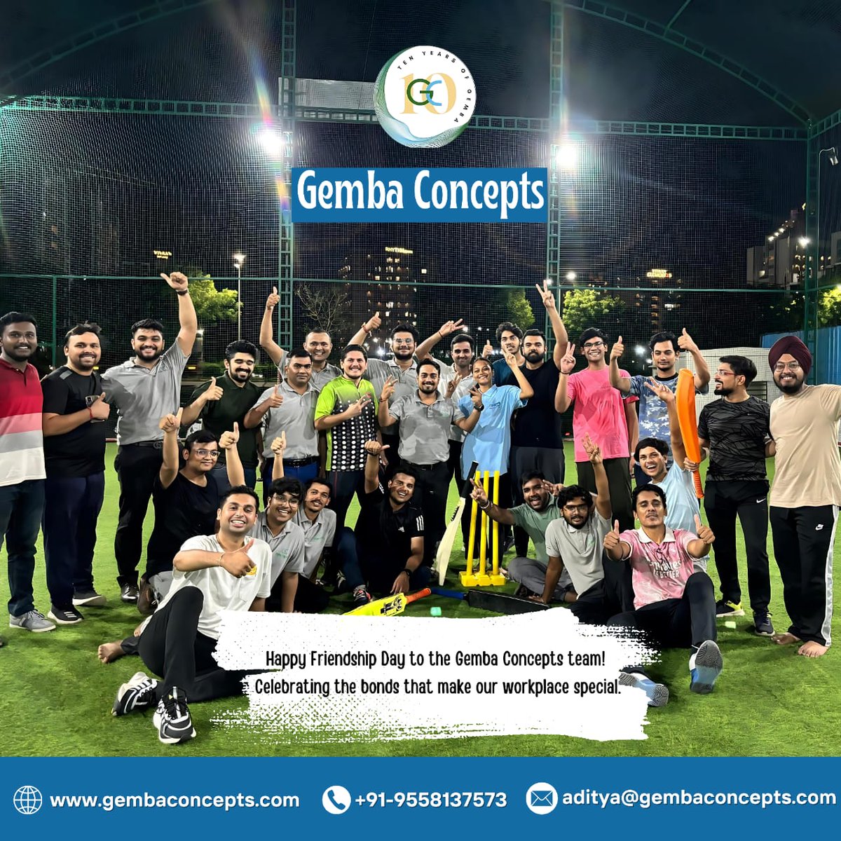 Gemba_Concepts's tweet photo. Happy Friendship Day to the Gemba Concepts team!

Celebrating the awesome bonds that make our workplace so special:

- Strong team collaborations
- Fun after-hours activities
- Friendships that drive our success
#gembaconcepts #gemba #FriendshipDay https://t.co/Ry873ADFEW
