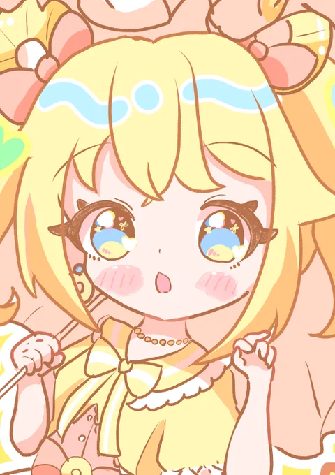 黄色い夏 #創作 #創作イラスト