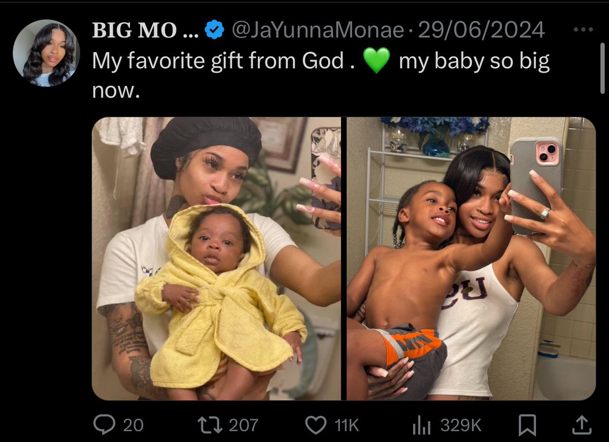 dcdakiid's tweet photo. @JaYunnaMonae You got kids and you still act like the mutt you are since 14 showing your kids on social media trynna get some “respect” from people that you’re a good mother then a few days later you’re back to ur roots flashing your body to the world🤮🤮🤮 https://t.co/v6Ro7yLy5T