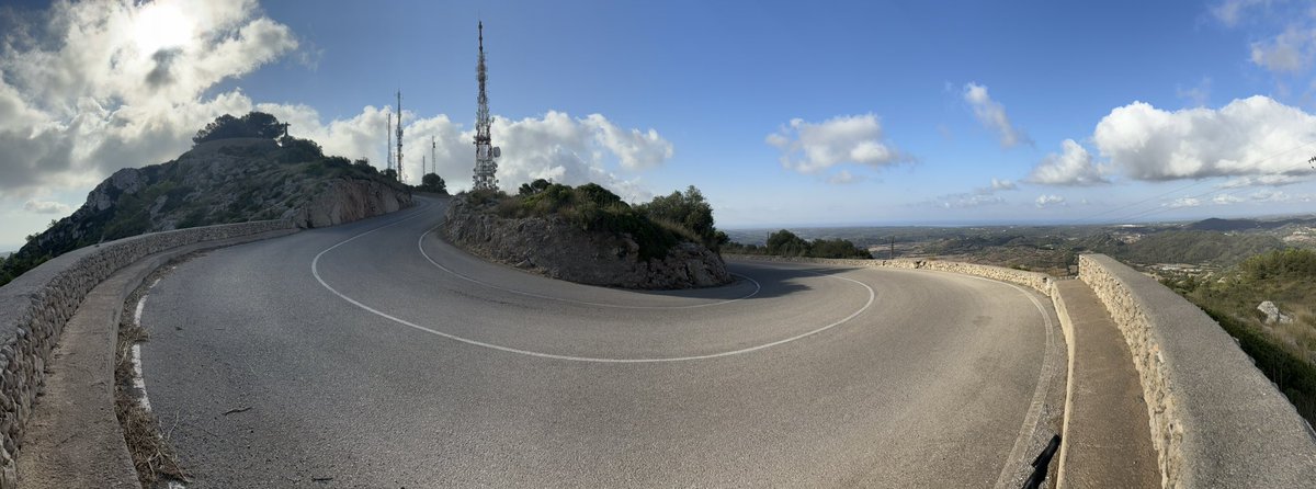 posternostalgia's tweet photo. If you ever do a second Spanish book @100Climbs then this climb has to be in there, amazing views, brutal gradients and yes, hairpins! I give you El Toro in Menorca https://t.co/YcwWQQzh2s