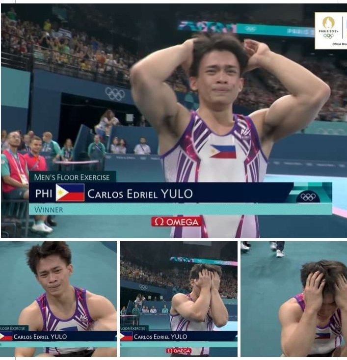 shibababyshib's tweet photo. Another Filipino pride raised Our flag in the #Paris2024 #Olympics.
@MannyPacquiao.
Congratulations to Carlos Edriel "Caloy" Yulo for winning the Gold medal.
Caloy bested 7 athletes in the floor finals in men's artistic gymnastics!
#PinoyPride
#CaloyYulo
🇵🇭🇵🇭🇵🇭🇵🇭 https://t.co/8IgmShIEA8