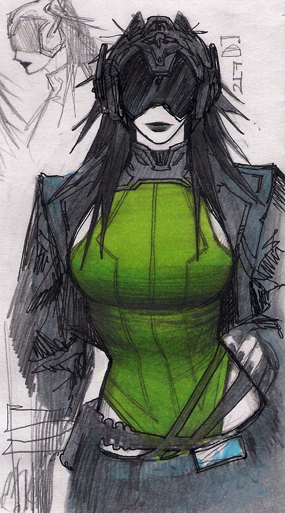 Nullum777's tweet photo. Concept npc for my sci-fi setting https://t.co/fc7gk8wJSJ