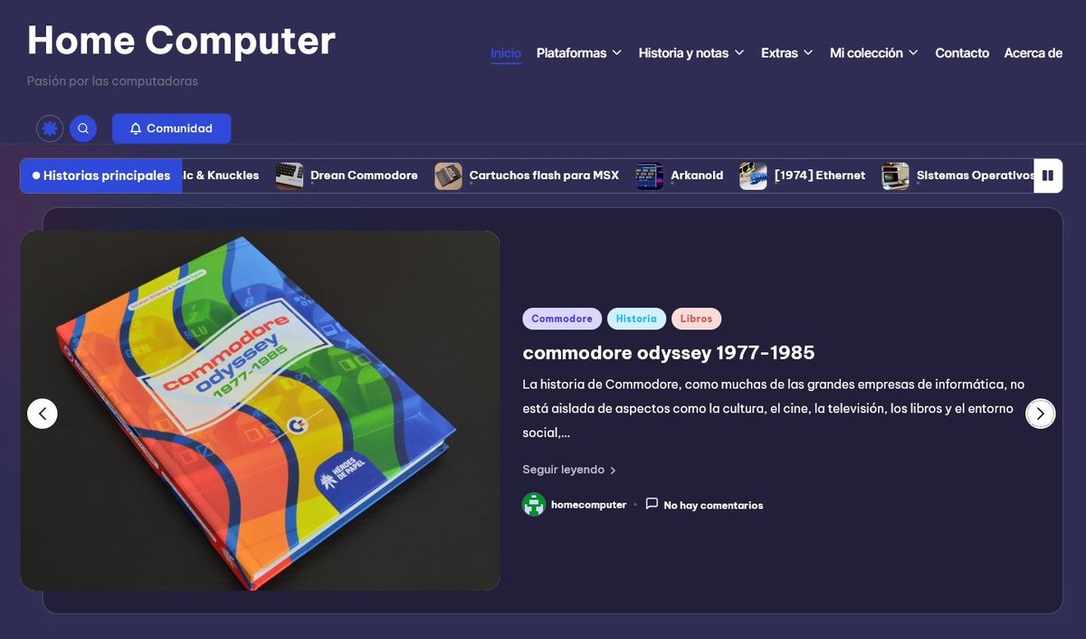 homecomputer_64's tweet photo. 🇦🇷 Nuevo diseño de mi sitio web

🇺🇲 New design of my website

https://t.co/RaMyN73Orp

#commodore64 #c64 #amiga500 #sinclairspectrum #retrogaming #8bit #16bit #homecomputer #retrogamer #retrocomputacion #atari #msx #amstrad #atarist #ti994A #commodore #c128 #commodore128 https://t.co/HqLYqcJjFm