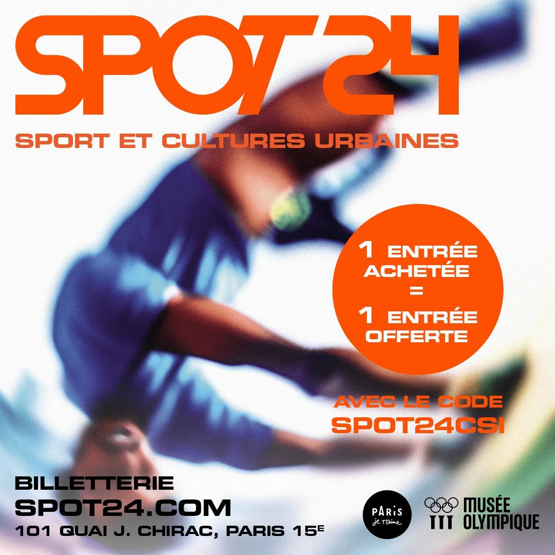 citedessciences's tweet photo. #SPOT24 🛹
Vibrez avec la flamme olympique et 200 objets qui font l’histoire des Jeux !
Nous sommes partenaires de @ParisJeTaime et de leur exposition olympique sur les sports urbains 🏀
1 billet acheté = 1 billet offert avec le code SPOT24CSI
👉 https://t.co/H6Hzt89iHT https://t.co/Fzp5ksnC6Y