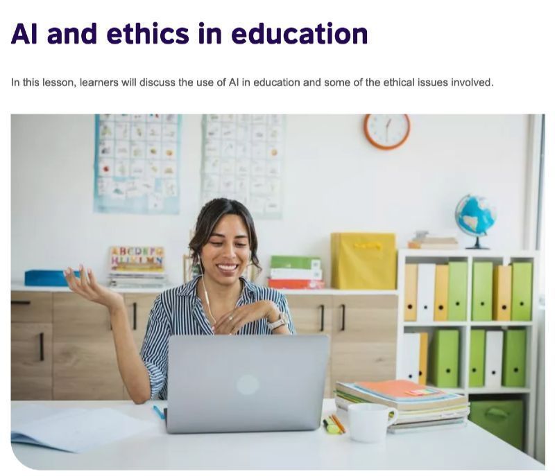 AI and ethics in education bit.ly/3XTwel4 This is the first of a series of AI focused lesson plans I wrote for the TeachingEnglish website