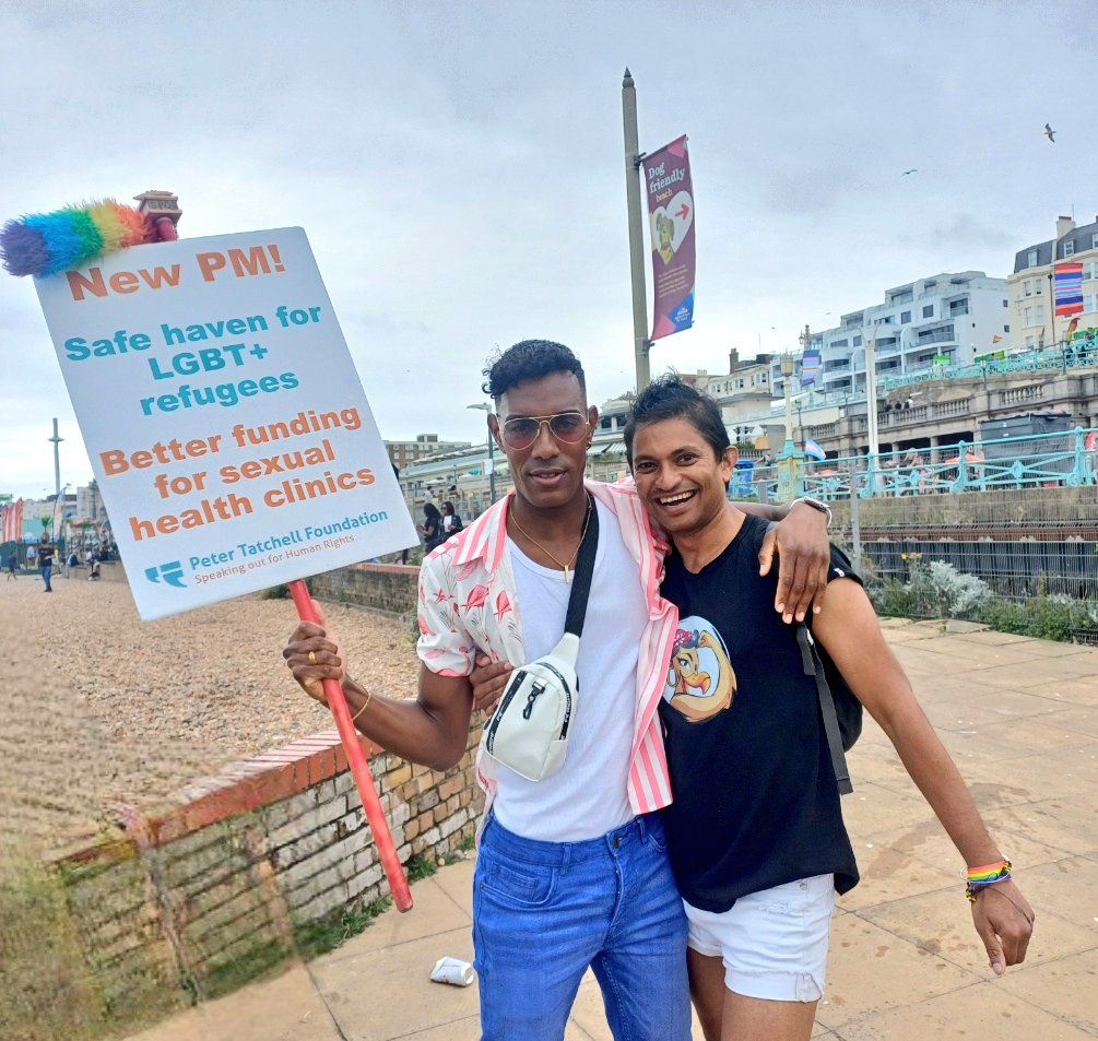 Pliny_1S's tweet photo. Always happy to meet a fellow friend from #Mauritius #LGBT🏳️🌈
Together we make the change :) @PrideBrighton
#PrideisProtest #Pride2024 #BrightonPride24 https://t.co/Kjq1ne6jf2