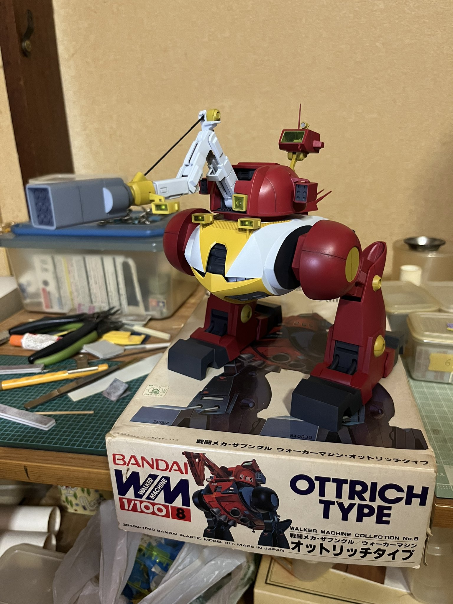 旧キット バンダイ 戦闘メカザブングル 1⁄100 オットリッチタイプ WM