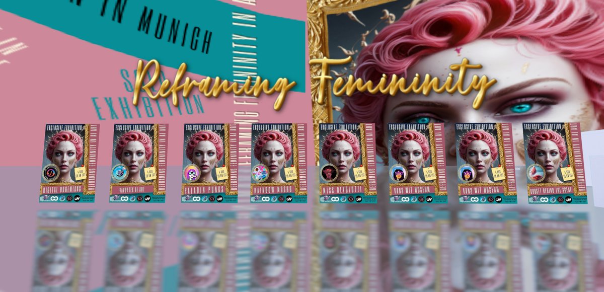 VAVortex's tweet photo. ARE YOU READY?🕺🪩💃
🌺 REFRAMING FEMININITY EVENT🌺
By @Digibohemclub @vavortex
powered by @oncyber @joynxyz
 
🔔TODAY 4 AUG 10 AM EST 
⬇️AMAZING LINEUP⬇️
@paladinpunks @LinkedByArt @Vans_Cmkro @RainbowMosho @missrevolutzi @_sh1Tt 

⚡️Link to Event: https://t.co/ATKOLX7m1Q https://t.co/FTdTsHRHXI