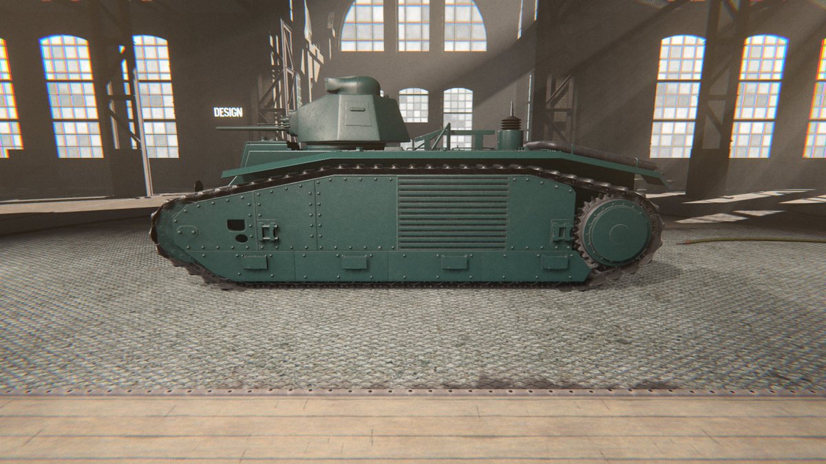 TycoonTanks's tweet photo. The Char B1 is one of several that will join the game with the upcoming Interwar Update. Besides being a unique tank in its own right, it offers many options for cross-engineering, even with its World War 1-era components!
#pcgaming #microprose #tycoon #tanks  #madewithunity https://t.co/HmT8QgjmyK