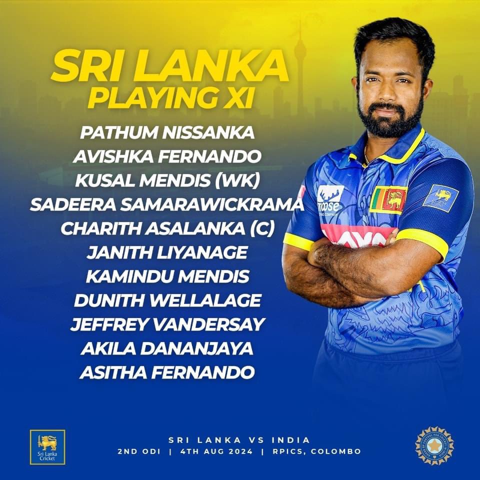 ThinakaranLK's tweet image. 2nd ODI:
இலங்கை அணி நாணயச்சுழற்சியில் வென்று முதலில் துடுப்பெடுத்தாடதீர்மானம்

 #Toss #BatFirst #SLvIND #INDvSL #RPICS #SriLanka #LKA #SL