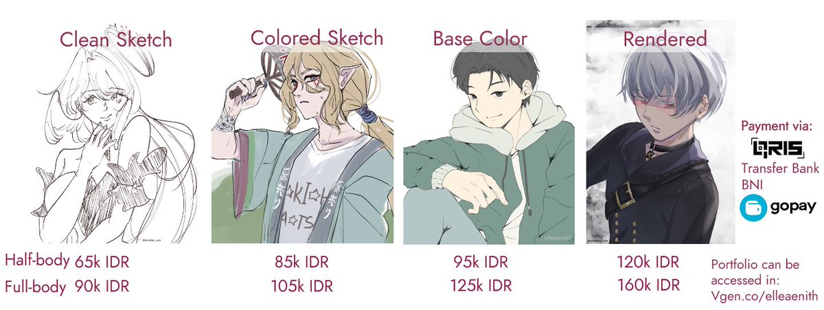 amethy__xxx's tweet image. Halo!!
Please RT and share this tweet!
Aku mau opcom khusus Indonesian local peeps!
Commission half-body sama full-body ya
International commission and more portfolio -> VGen in bio
#artidn #zonakaryaid #artistindonesia