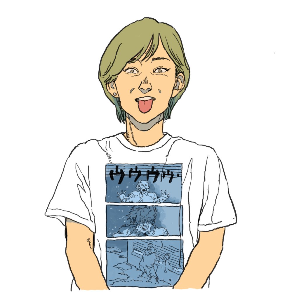 「夏に着たいAKIRAtシャツ。 」|トラのイラスト