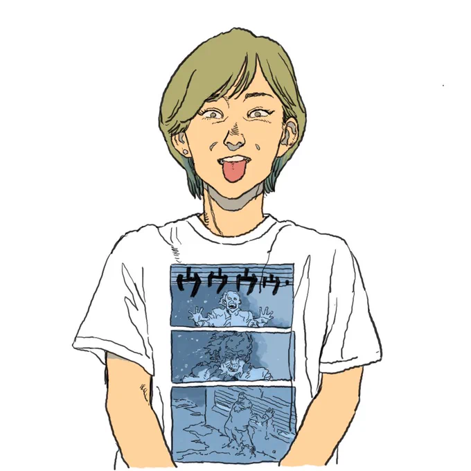 夏に着たいAKIRAtシャツ。 