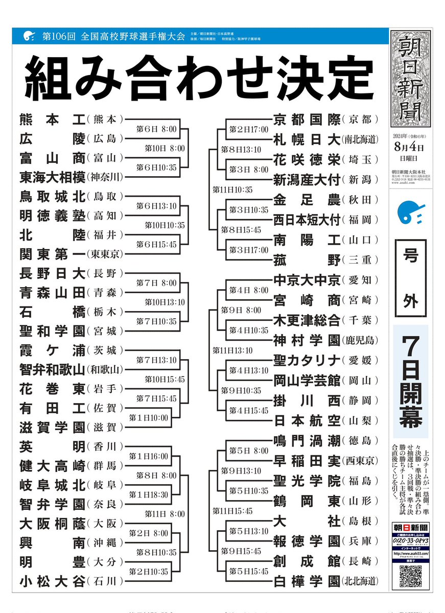 #カポ峯夏の甲子園予想大会
毎年恒例となったこのイベント、当然今年も開催するぜ。
優勝校を予想してアマギフをGETしてくれ。
応募方法はRTしてからリプに優勝校の名前を書くだけ。
的中者にはアマギフを贈呈するぜ。
※応募者多数の場合は抽選
締切は8/7の朝8時まで、沢山の応募待ってるぜ。