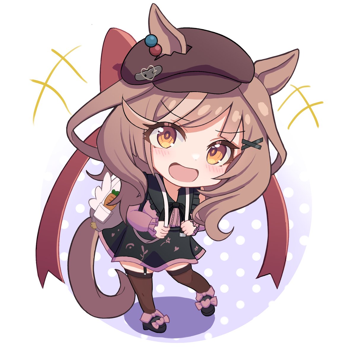 マチカネタンホイザ(ウマ娘) 「SD地雷系おマチとお出かけ 」|さたぼ＠お絵描きのイラスト
