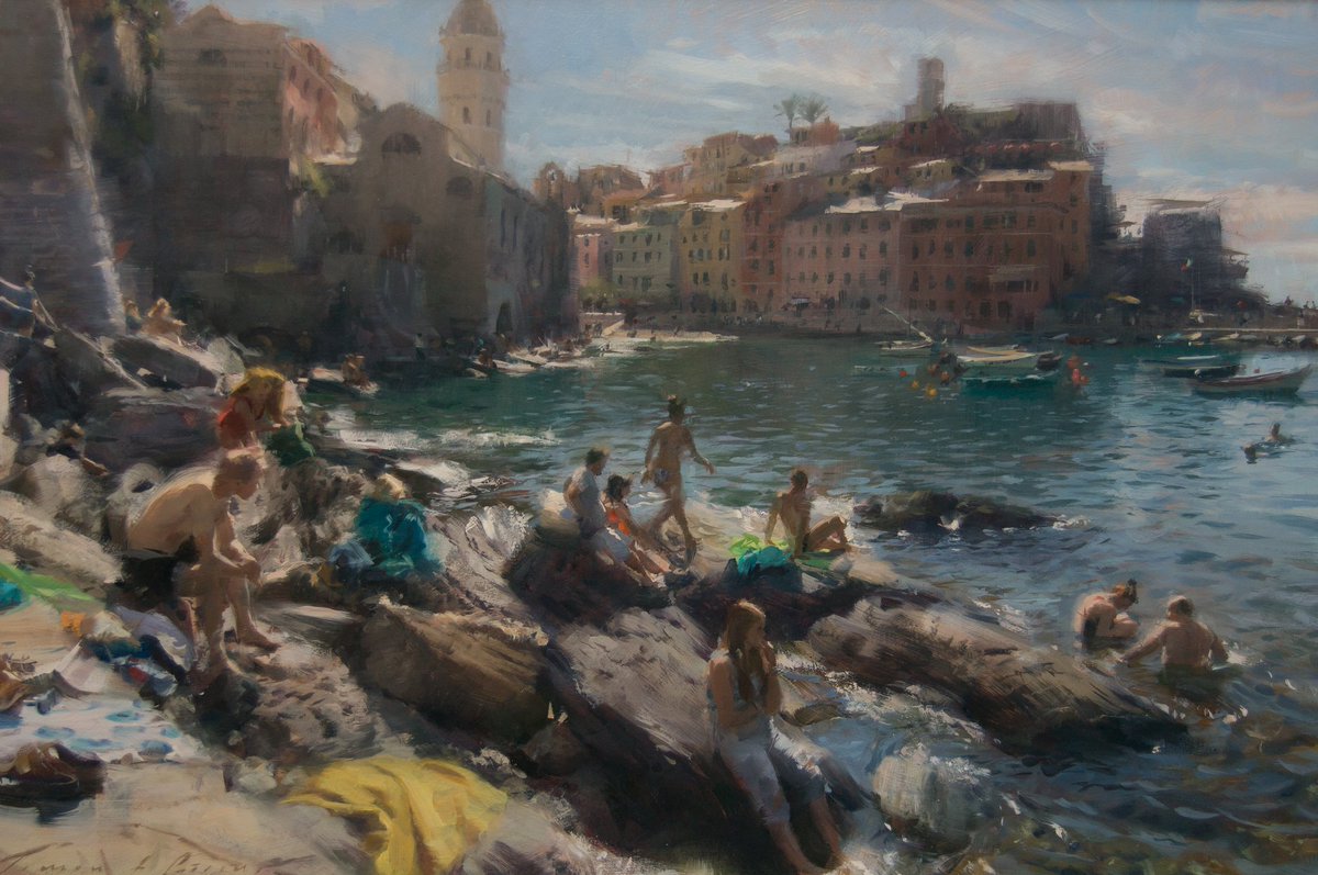 "Riflessi d'ottobre", 120x80cm, oil on canvas, at "Gran Turismo" exhibition in Asiago, thanks to <a href="/camillolangone/">Camillo Langone</a> @brazzalespa @luciaspolverini #museolecarceriasiago, #fineartpainting #granturismo #contemporaryartist #contemporaryart #art #biennale #artgallery