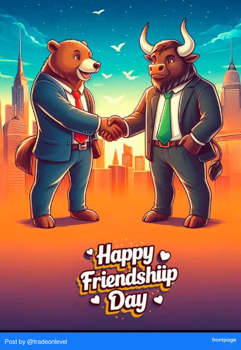 tradeonlevel's tweet image. Happy friendship day to all of you
 #frontpage_app