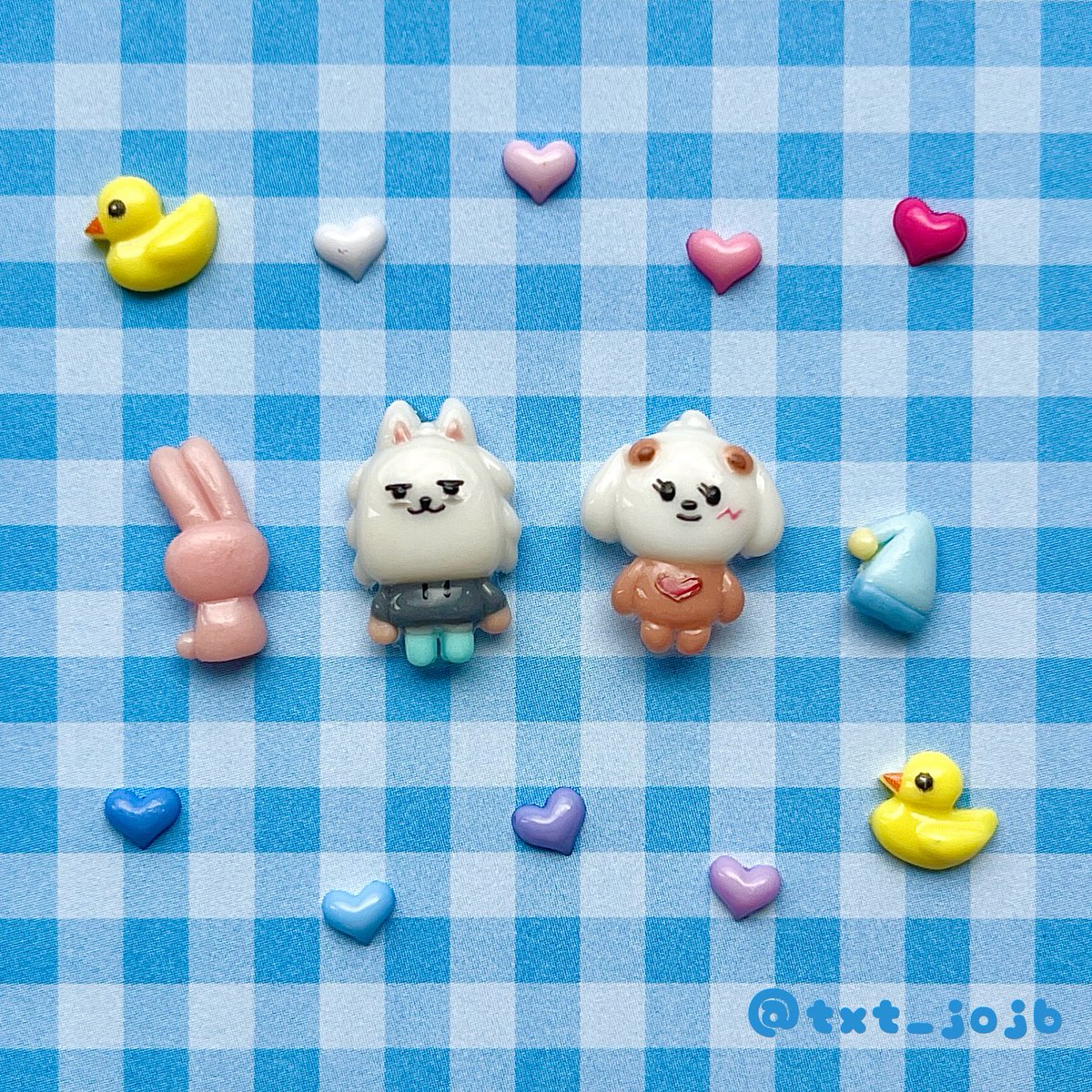 プルバトゥのネイルパーツ作りました🌈 #TXT #TXTfanart #뿔바투