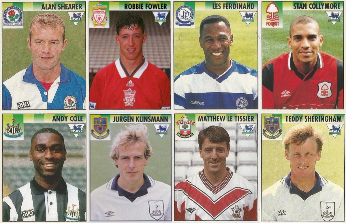 90sfootball's tweet photo. The Premier League's top goalscorers from 1994/95. https://t.co/FKxS4bn7Kv