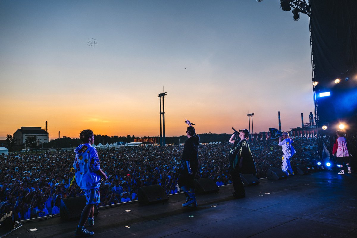 SkyHidaka's tweet photo. 愛する皆とBMSG POSSEとしてROCK IN JAPAN FESTIVALに🫶
この日はBE:FIRSTも出してもらってて、
ひとりぼっちのテントから仲間引き連れて現在ってめちゃくちゃエモい気持ちになりました。

人生最高だ！
#BMSGPOSSE
#rijf2024 https://t.co/Ce7czzAwi5