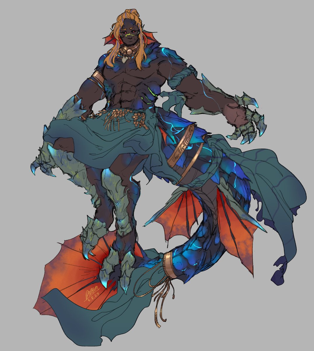 dadem_uwu's tweet photo. character redesign commission!! hes buff and large but hes kind of a bottom :D i like drawing large men https://t.co/zKdaMCPVVW