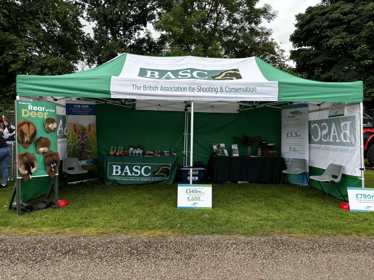 BASCScotland's tweet photo. All set up for day 1 at the @turriffshow today. Pop along and say hello - Stand 16, Burnside Avenue #TurriffShow24 #BASCScotland https://t.co/YBIHeteFiG