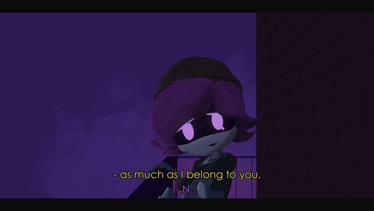 The last optimism of N. #murderdrones #nuzi 
(Quote from the most beautiful game ever made, Disco Elysium)