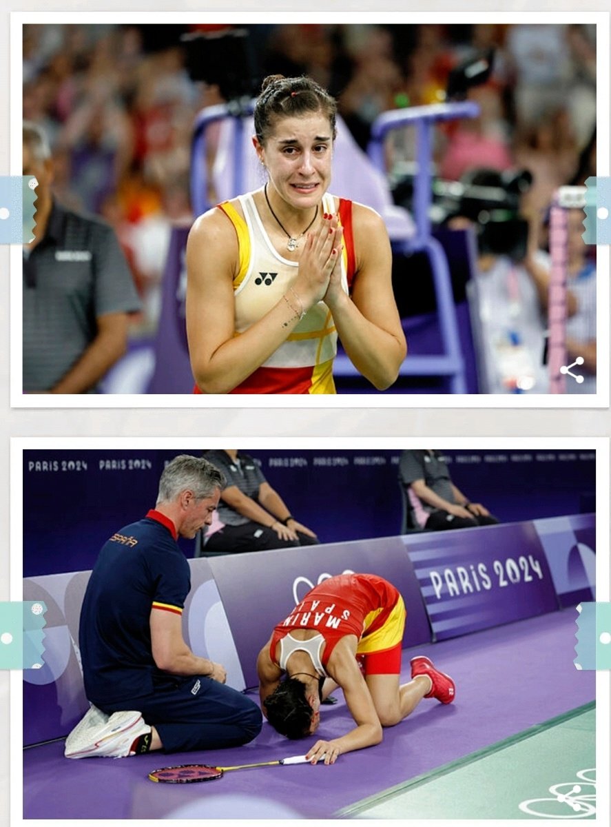 bmbenidorm's tweet photo. Hoy nos hemos lesionado todos, ha sido muy injusto y tus lágrimas eran las de todos los deportistas que te estaban apoyando y que te van a apoyar en la recuperación. Vamos @CarolinaMarin https://t.co/GVdojj61p2