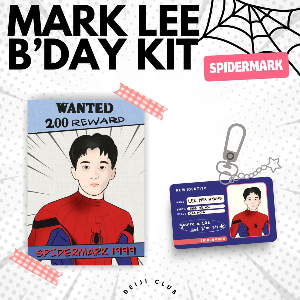 ★ Mark Lee Birthday Kit ★

• reshares are very appreciate 💗 •

details:
-keychain 8 cm with star charm
-2 art print (A5 &amp; A6)

link pre-order forms.gle/RS3HRmvCnYyaDu…