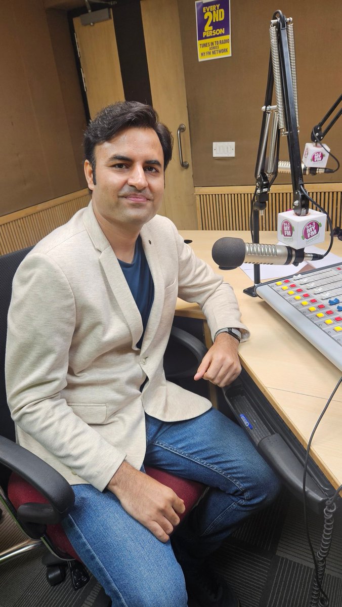 Recording my new show related to Cyber Crimes and Security Measures. 
Tune in to MYFM, very Saturday 9 to 11 am. 
 #CyberSaturday #cyberveer #cybercrime #cybersecuritytips