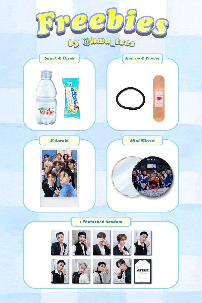 hwa_teez's tweet photo. 📌 FREEBIES FOR CITY CAMP 📌
»»————>By @hwa_teez

Haii aku mw bagi2 freebies buat atiny yg dateng ke city camp (≡^∇^≡)

Rulesnya bisa cek di pict ke2 yh, sampai jumpa disana~~ ☺👋🏻

#ATEEZinCityCamp24 #ATEEZ #에이티즈 https://t.co/N7iONnzL8a