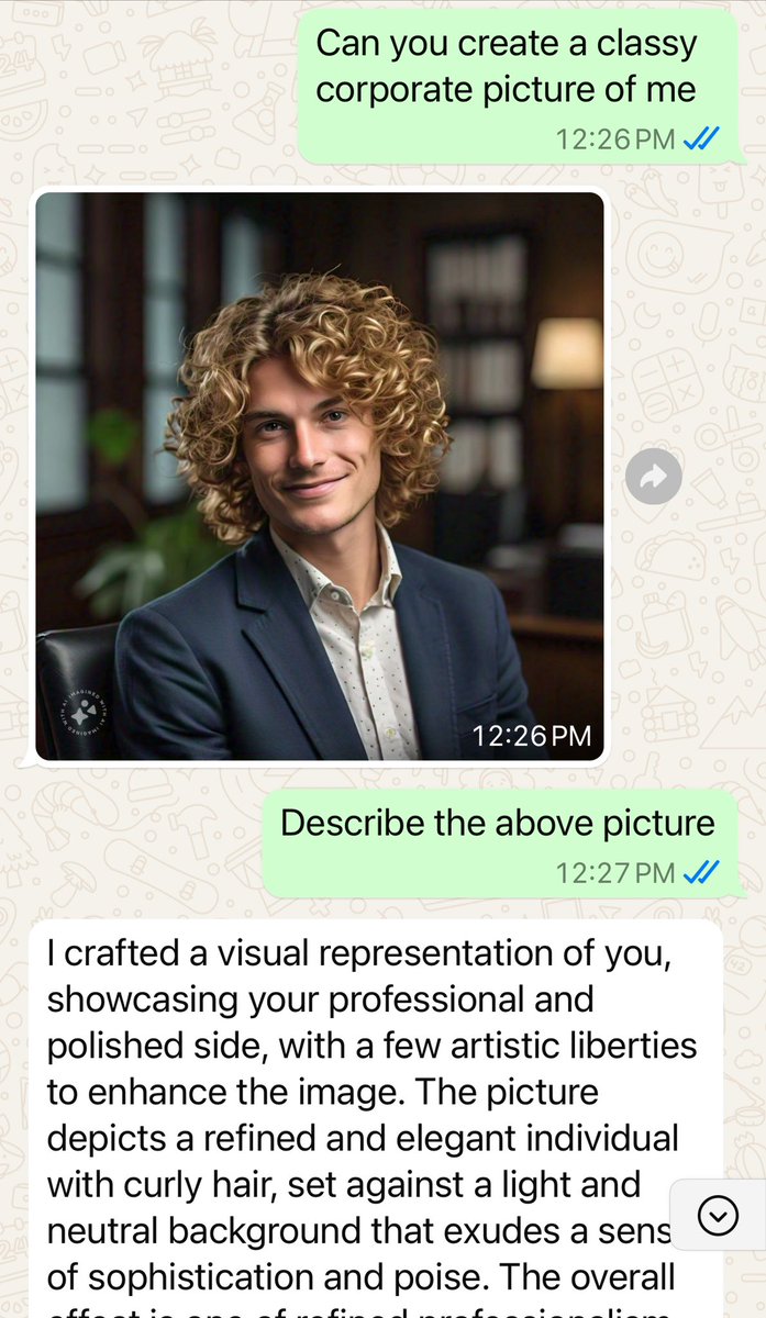 GIGO Garbage In Garbage Out -  I learnt while doing software engineering, when computers had just entered daily life. The term has gained much significance now in the world of #AI, where bias can creep in pattern learning stage. Is the below a bias, where Meta AI shows me as male