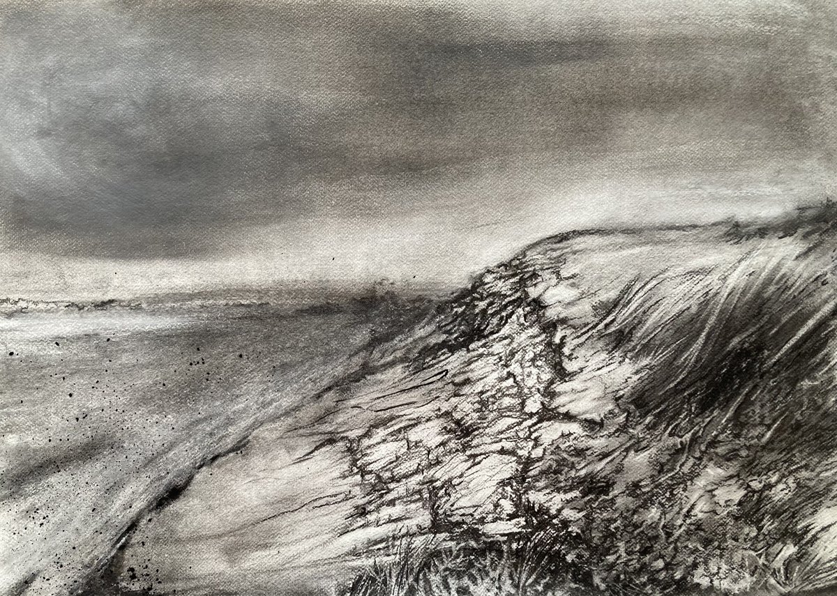 Becca3Artach's tweet photo. Charcoal ❤️ #charcoal #landscape #seascape #drawing #artforsale #irishartistontwitter https://t.co/8sV3wTc3uv https://t.co/tOOcN2d95q